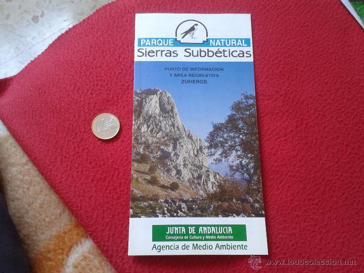 Tourismusbrosch&uuml;ren: FOLLETO TRIPTICO DE TURISMO, VIAJES O SIMILAR PARQUE NATURAL SIERRAS SUBBETICAS ZUHEROS JUNTA DE AND
