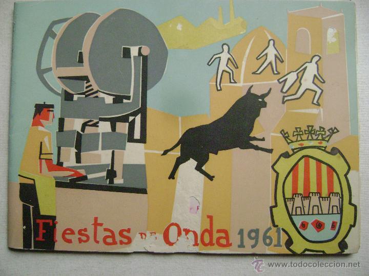 Tourismusbrosch&uuml;ren: FIESTAS DE ONDA 1961.-317