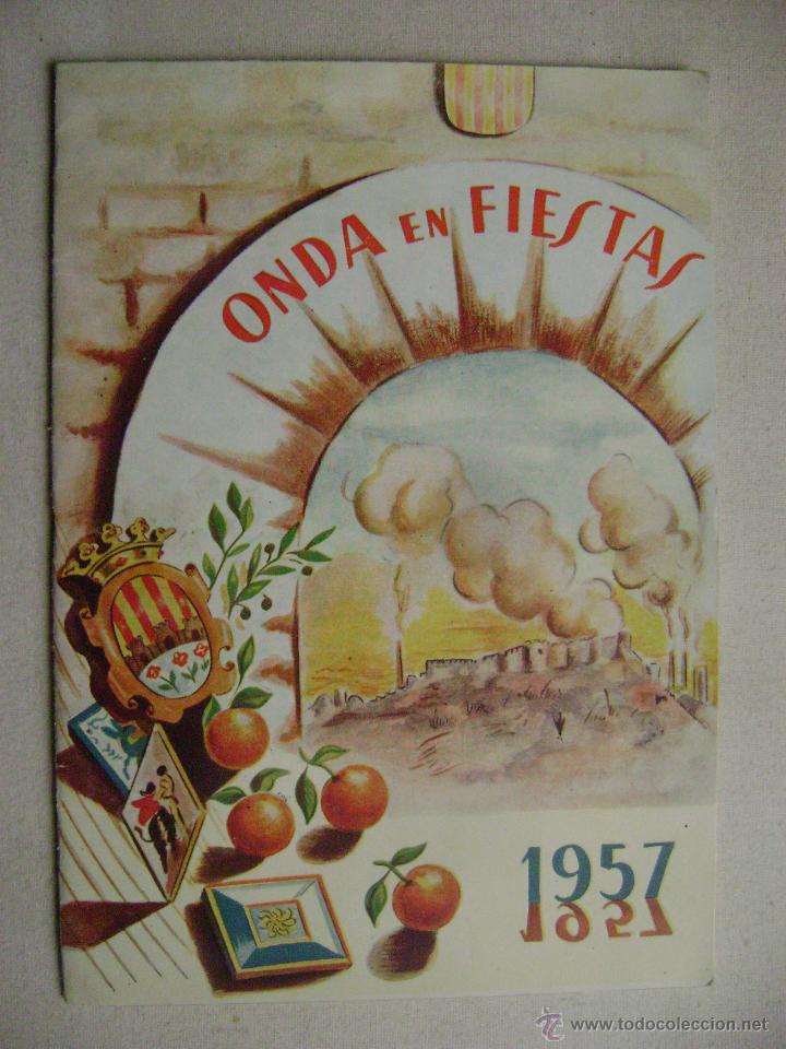 Travel Brochures: ONDA EN FIESTAS.PROGRAMA 1957.-319