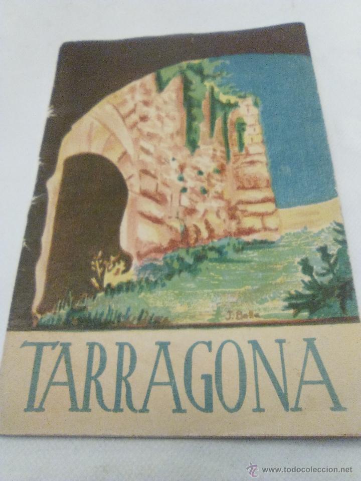 Tourismusbrosch&uuml;ren: MUY ANTIGUA GUIA DE TURISMO DE TARRAGONA (APROX. A&Ntilde;O 1930), SELLO DEL GRAN HOTEL PARIS
