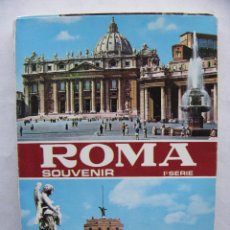 Folletos de turismo: ROMA SOUVENIR. 1ª SERIE. DESPLEGABLE 16 TARJETAS POSTALES. AÑOS 80. (VER FOTOGRAFÍAS). Lote 53734526