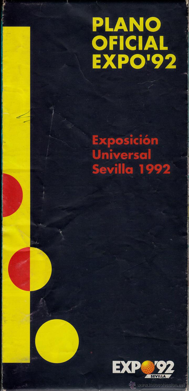 Folhetos de turismo: PLANO OFICIAL EXPO'92.EXPOSICI&Oacute;N UNIVERSAL SEVILLA 1992.