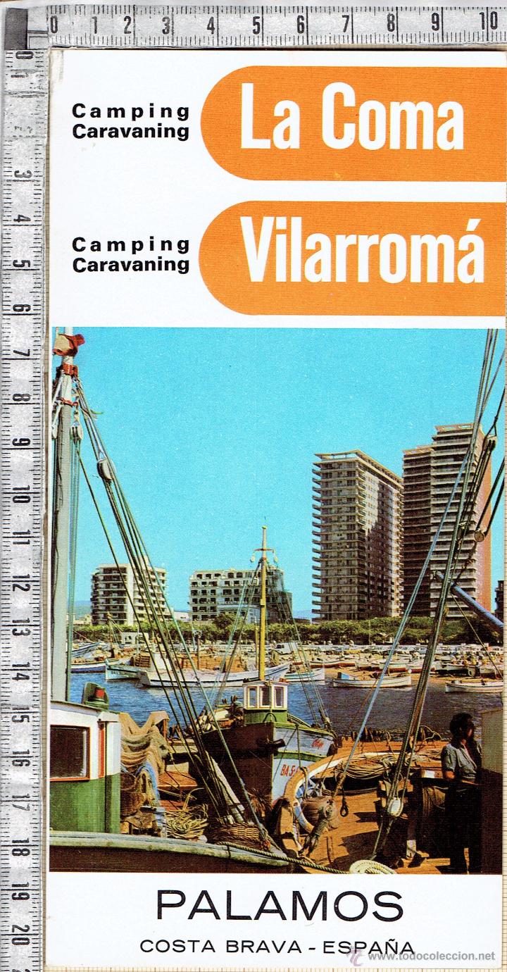 Brochures de tourisme: FOLLETO CAMPING&acute;S LA COMA /VILLARROM&Aacute;-PALAMOS-COSTA BRAVA-GERONA-1972.