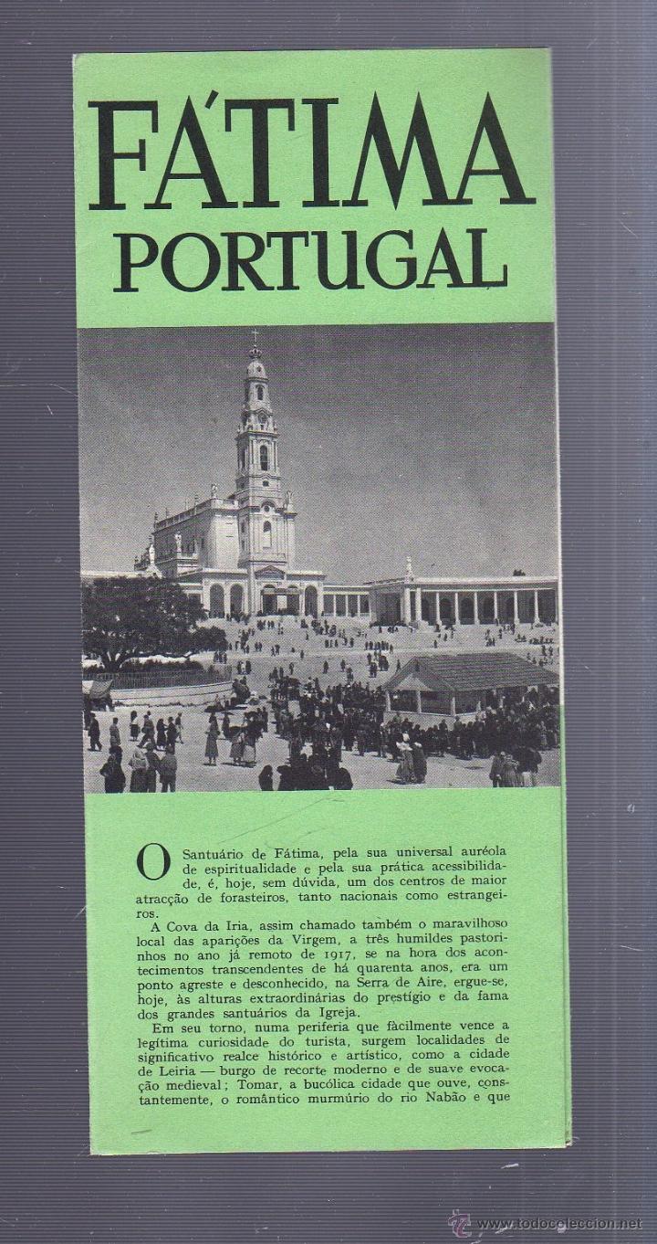 Tourismusbrosch&uuml;ren: FOLLETO TURISTICO. FATIMA. PORTUGAL. ESCRITO EN PORTUGUES.