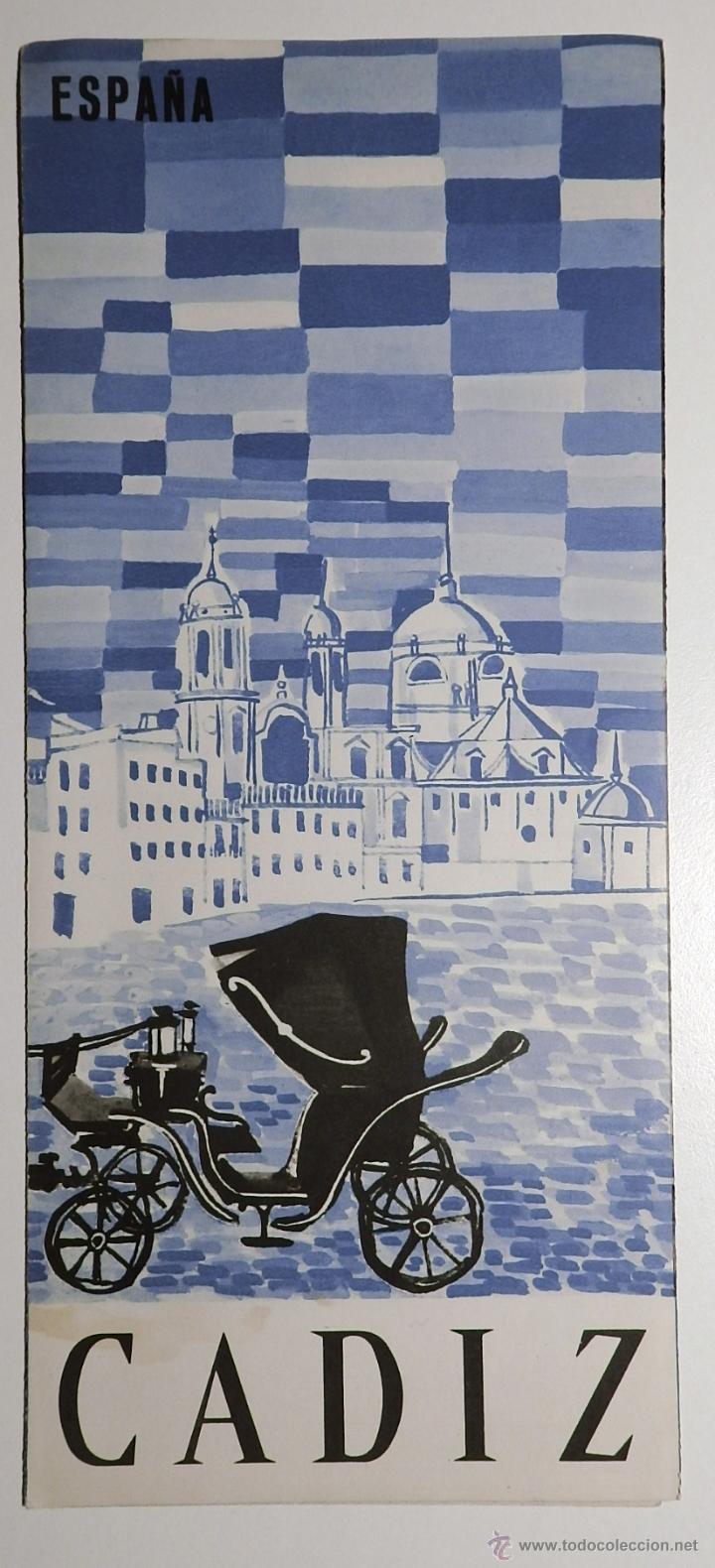 Folhetos de turismo: FOLLETO DE TURISMO DE CADIZ.A&Ntilde;OS 70