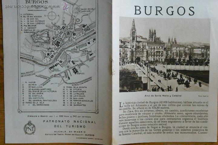 Tourismusbrosch&uuml;ren: FOLLETO TURISMO BURGOS PATRONATO NACIONAL TURISMO