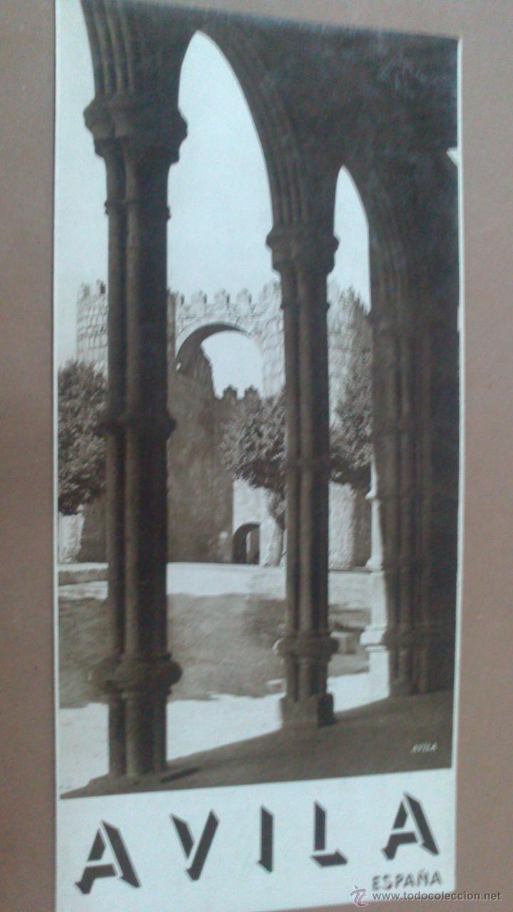 Tourismusbrosch&uuml;ren: TRIPTICO DE AVILA, PATRONATO NACIONAL DE TURISMO, CON FOTOS