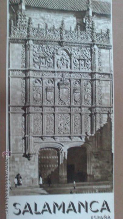 Tourismusbrosch&uuml;ren: TRIPTICO DE SALAMANCA , PATRONATO NACIONAL DE TURISMO, CON FOTOS