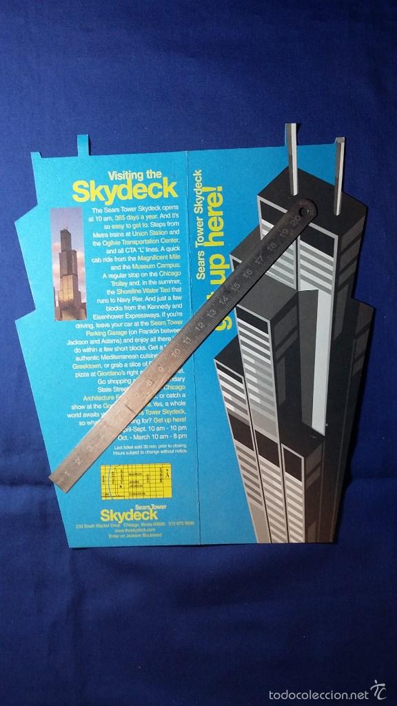 Folletos de turismo: Folleto Sears Tower Skydeck Chicago - Foto 3