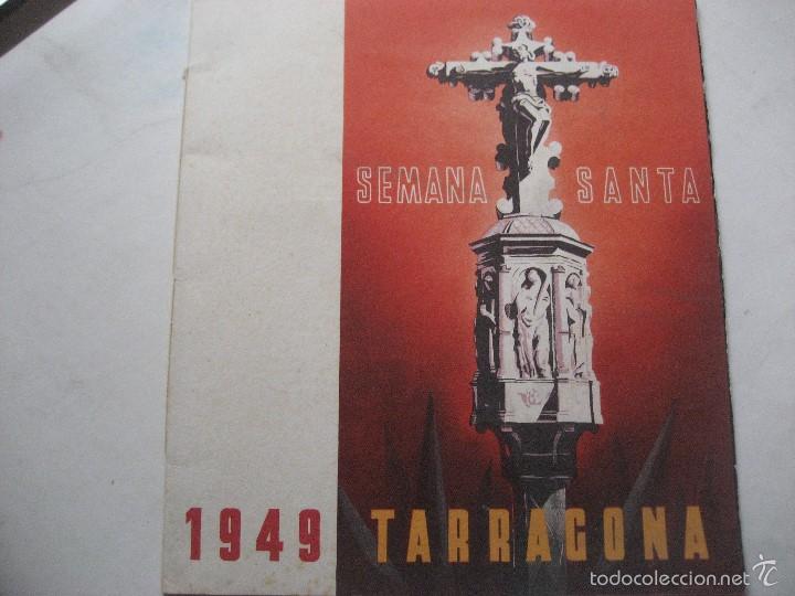 Folletos de turismo: Tarragona 1949. Programa Semana Santa. - Foto 1