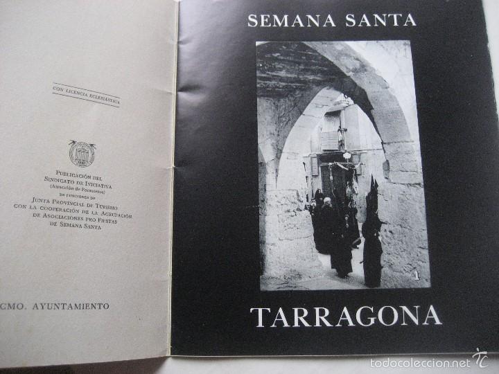 Folletos de turismo: Tarragona 1949. Programa Semana Santa. - Foto 2