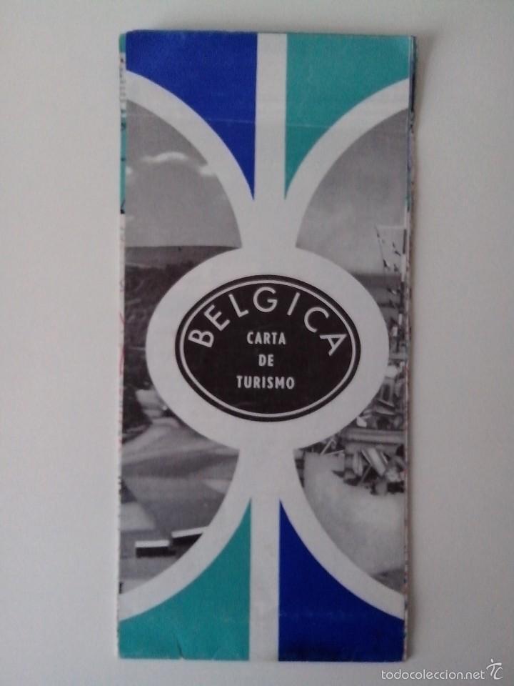 Brochures de tourisme: FOLLETO MAPA TURISTICO DE BELGICA ANTIGUO