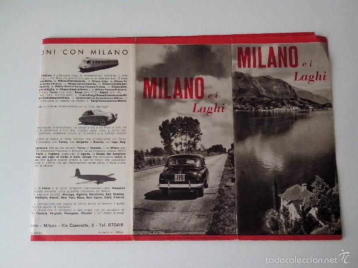 Brochures de tourisme: FOLLETO TURISTICO Y ANTIGUO DE MILANO EN ITALIANO