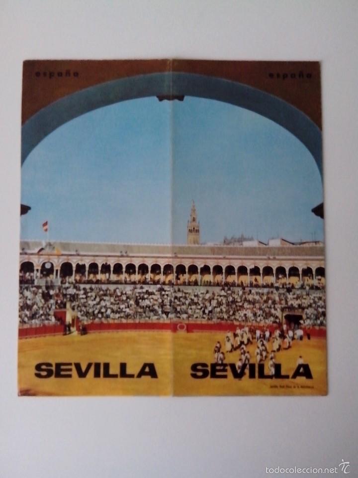 Brochures de tourisme: FOLLETO ANTIGUO CON PLANO DE SEVILLA