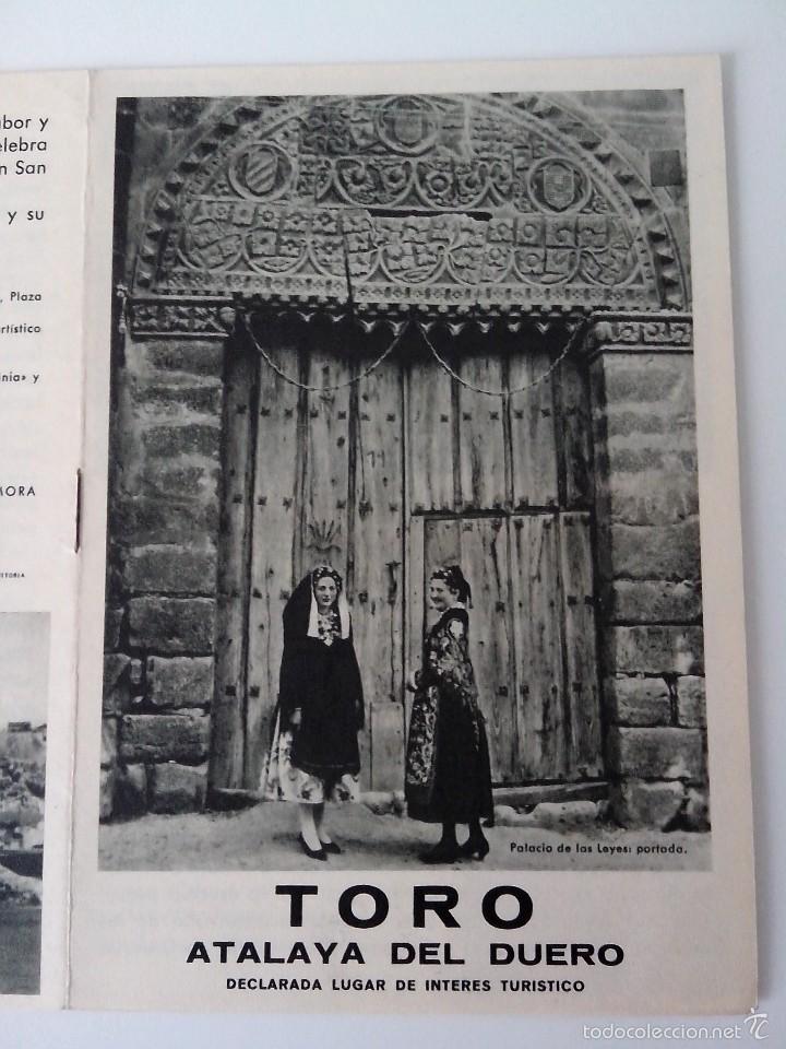 Brochures de tourisme: FOLLETO ANTIGUO DE TORO, ATALAYA DEL DUERO, FOURNIER