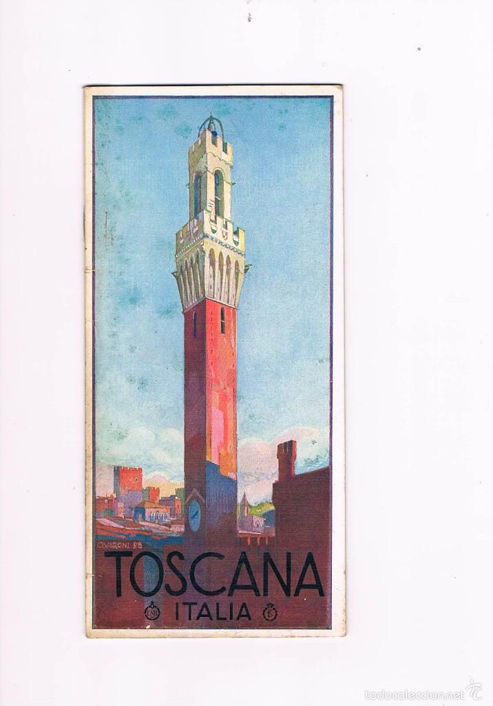 Folletos de turismo: FOLLETO TURISMO ANTIGUO TOSCANA ITALIA **