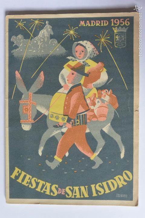 Folhetos de turismo: FOLLETO PUBLICITARIO FIESTAS SAN ISIDRO MADRID 1956