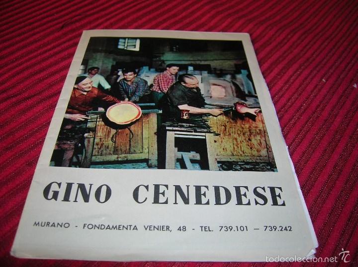 Folhetos de turismo: Plano de Murano y Venezia con fotos de arte en cristal