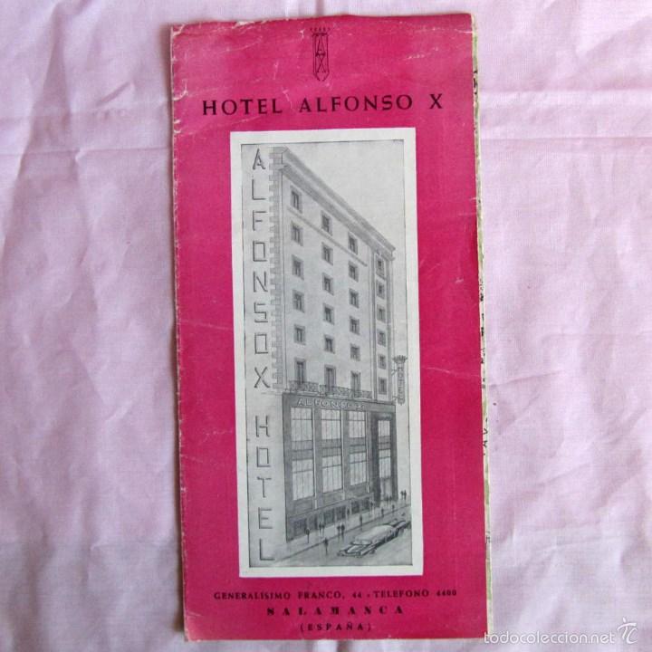 Tourismusbrosch&uuml;ren: Folleto tur&iacute;stico Hotel Alfonso X de Salamanca