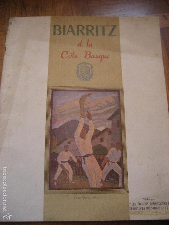 Folletos de turismo: Biarritz et la Cote Basque. 1949. - Foto 1