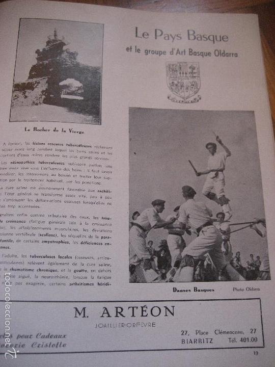 Folletos de turismo: Biarritz et la Cote Basque. 1949. - Foto 6
