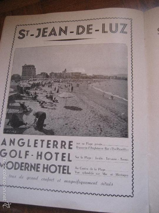 Folletos de turismo: Biarritz et la Cote Basque. 1949. - Foto 8