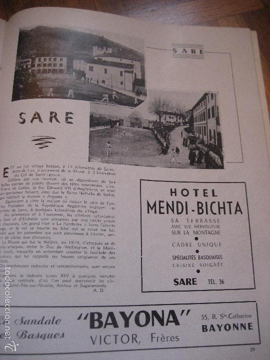 Folletos de turismo: Biarritz et la Cote Basque. 1949. - Foto 9