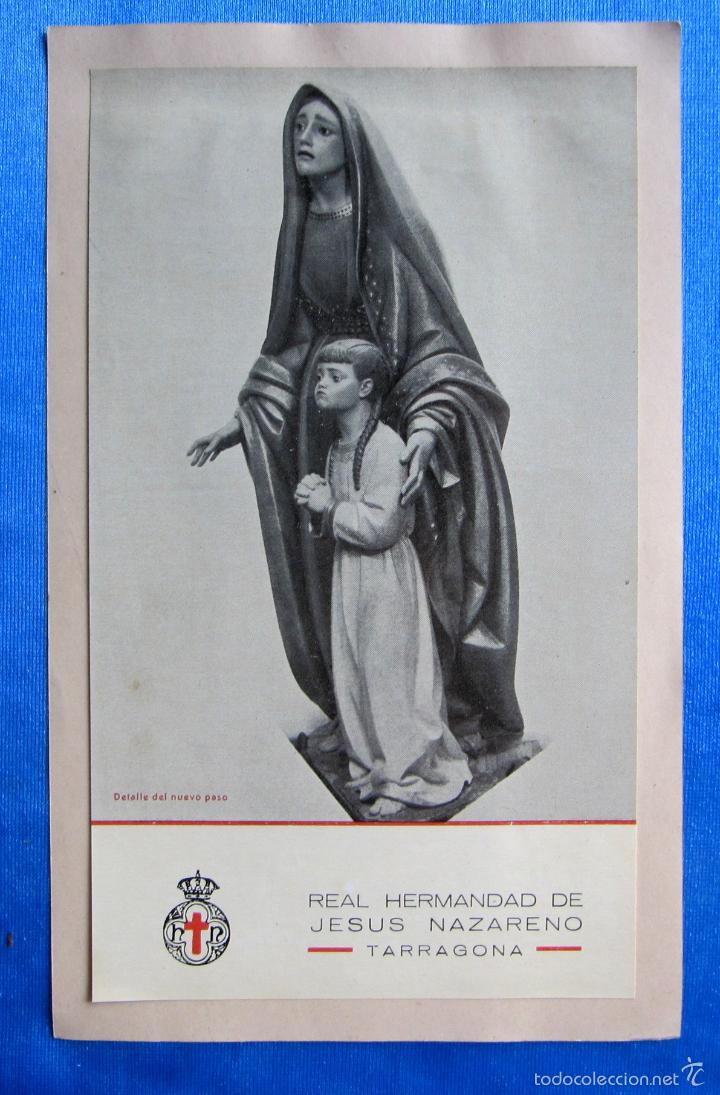 Folletos de turismo: DETALLE DEL NUEVO PASO. REAL HERMANDAD DEL JESUS NAZARENO, TARRAGONA, PROGRAMA DE ACTOS, 1961.