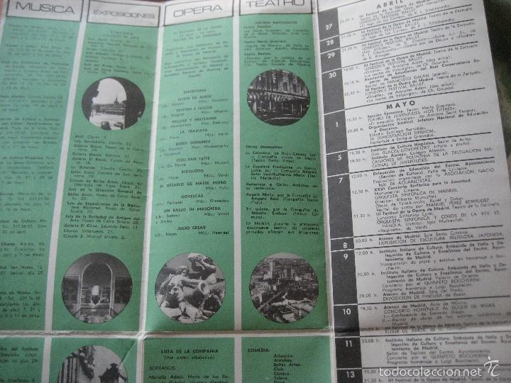 Folletos de turismo: Madrid. 1966. Programa Primavera Cultural. - Foto 2