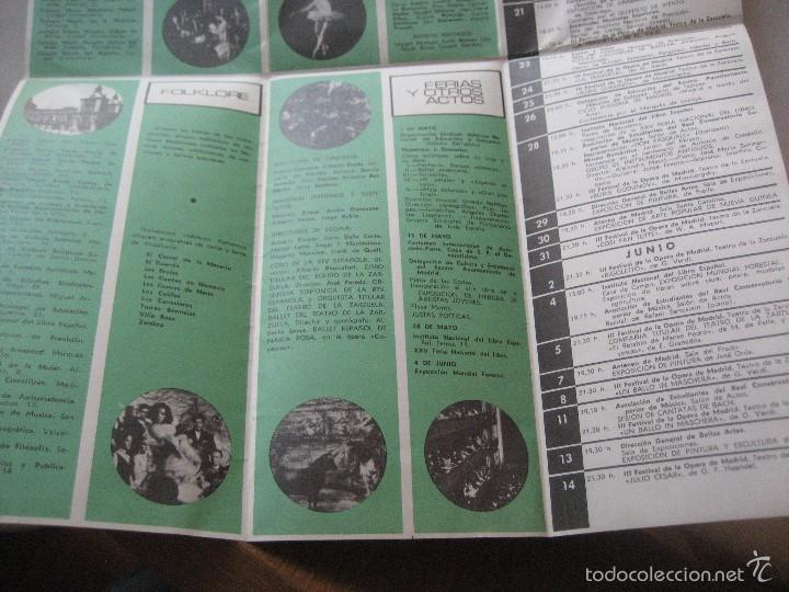 Folletos de turismo: Madrid. 1966. Programa Primavera Cultural. - Foto 4