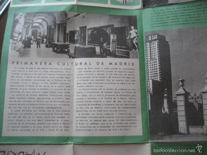 Folletos de turismo: Madrid. 1966. Programa Primavera Cultural. - Foto 5