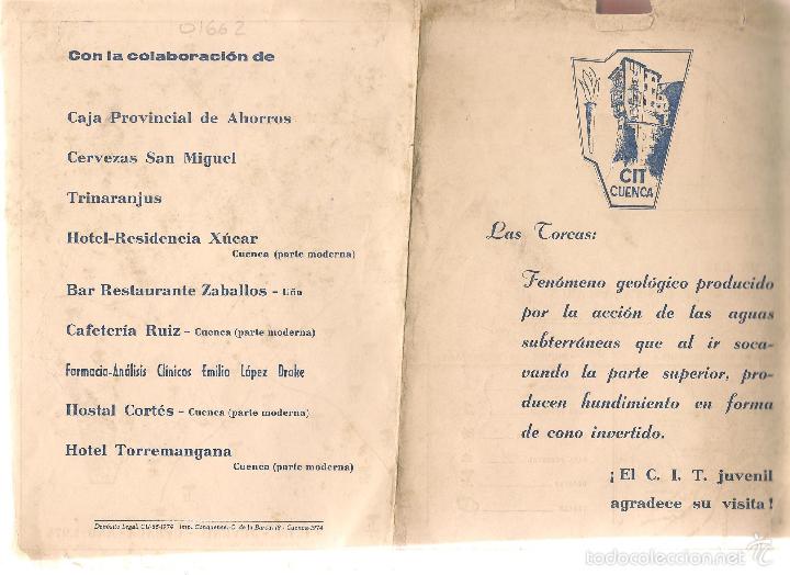 Folhetos de turismo: LAS TORCAS CUENCA , 1974