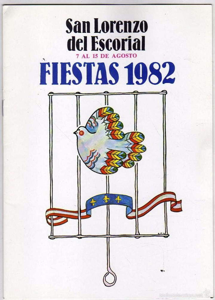 Brochures de tourisme: Programa de fiestas del Real Sitio de San Lorenzo de El Escorial. 1982
