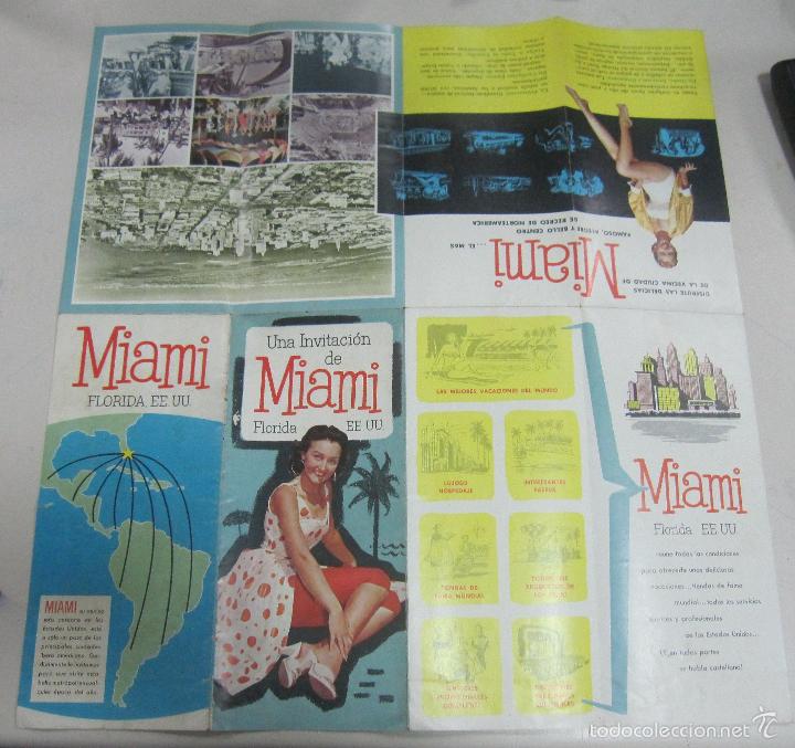 Brochures de tourisme: FOLLETO DE TURISMO. UNA INVITACION DE MIAMI, FLORIDA. FOTOS EN EL INTERIOR. VER