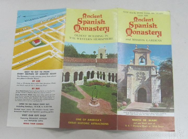 Brochures de tourisme: FOLLETO DE TURISMO. ANCIENT SPANISH MONASTERY AND MISSION GARDENS. MIAMI. EN COLOR. VER