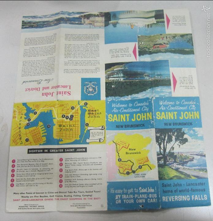 Brochures de tourisme: FOLLETO DE TURISMO. CIUDAD SAINT JOHN. NEW BRUNSWICK. LANCASTER. IMAGENES A COLOR.