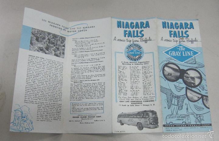 Brochures de tourisme: FOLLETO DE TURISMO. NIAGARA FALLS. THE GRAY LINE. IMAGENES. VER