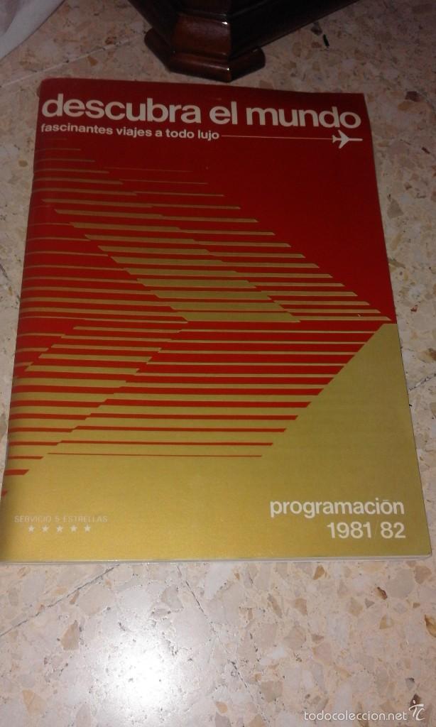 Tourismusbrosch&uuml;ren: Programacion de viaje antigua 1982 1981 Servicio 5 estrellas descubra el mundo