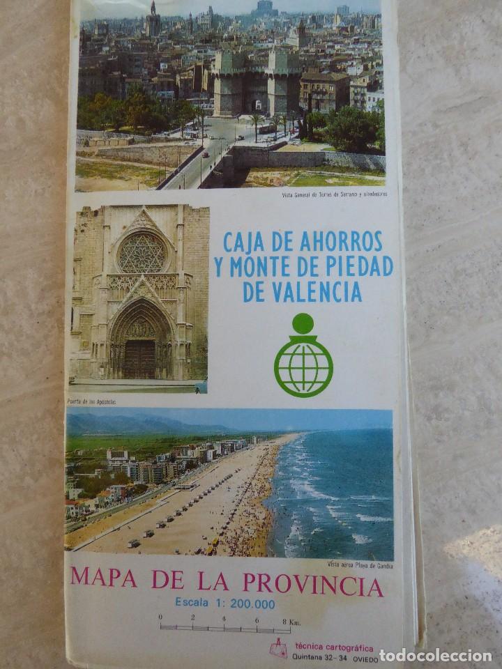 Travel Brochures: MAPA DE LA PROVINCIA DE VALENCIA. e/1:200.000