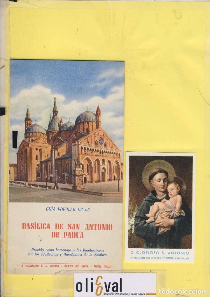 Folletos de turismo: ITALIA PADOVA  BASILICA DE SAN ANTONIO DE PADUA .ANTONIO 14 PAG. . FT.36