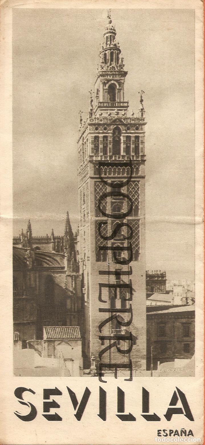 Folletos de turismo: ANTIGUO FOLLETO TURISTICO, SEVILLA, TRIPTICO DESPLEGABLE CON FOTOS