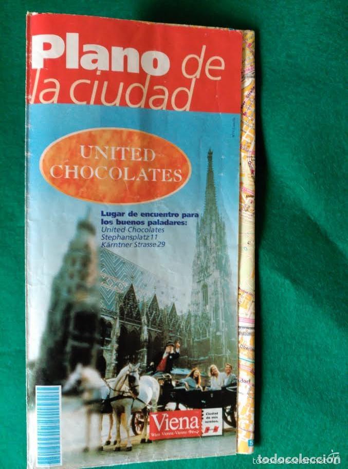Brochures de tourisme: PLANO DE LA CIUDAD DE VIENA PUBLICIDAD DE UNITED CHOCOLATES