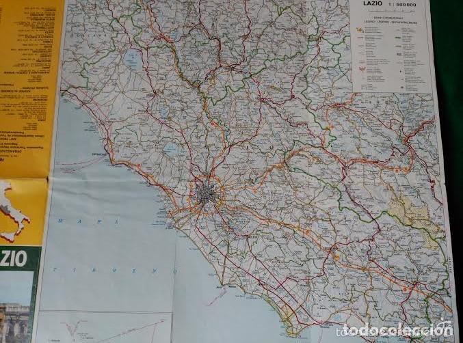 Folletos de turismo: MAPA Y PLANO DE ROMA Y LAZIO - Foto 2