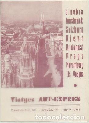Folletos de turismo: FOLLETO TURISTICO. GINEBRA, INNSBRUCK, SALZBURG, VIENA &hellip;.   A-FOTUR-0921