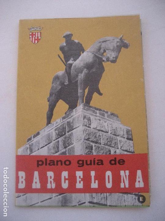 Tourismusbrosch&uuml;ren: Barcelona. 1965. Mapa 61 x 46 cms.