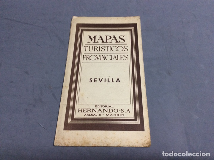 Folhetos de turismo: MAPAS TURISTICOS PROVINCIALES - SEVILLA , Editorial Hernando