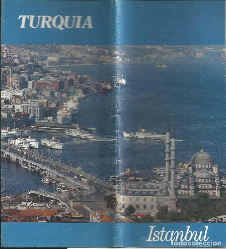 Tourismusbrosch&uuml;ren: FOLLETO INFORMATIVO EN ESPA&Ntilde;OL DE ISTAMBUL ESTAMBUL A&Ntilde;O 1983TODO COLOR CON MAPA