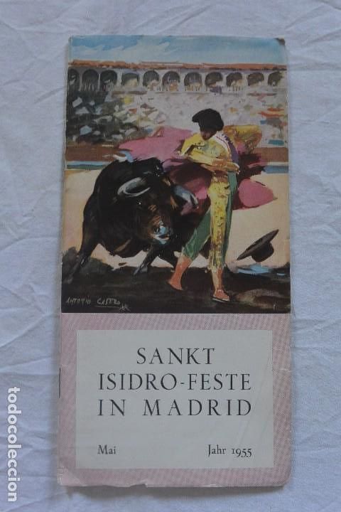 Tourismusbrosch&uuml;ren: MAPA PUBLICITARIO FIESTAS SAN ISIDRO MADRID 1955