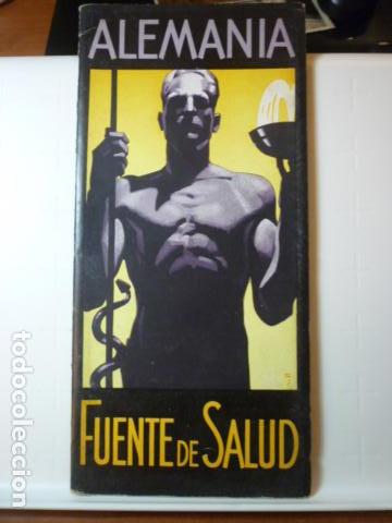Folhetos de turismo: Folleto de Turismo Alemania Fuente de Salud. Juegos Ol&iacute;mpicos 1936.