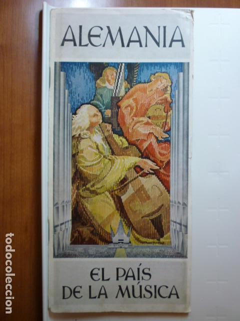 Folhetos de turismo: Folleto de Turismo en Espa&ntilde;ol. Alemania El Pa&iacute;s de la M&uacute;sica. Juegos Ol&iacute;mpicos de 1936.
